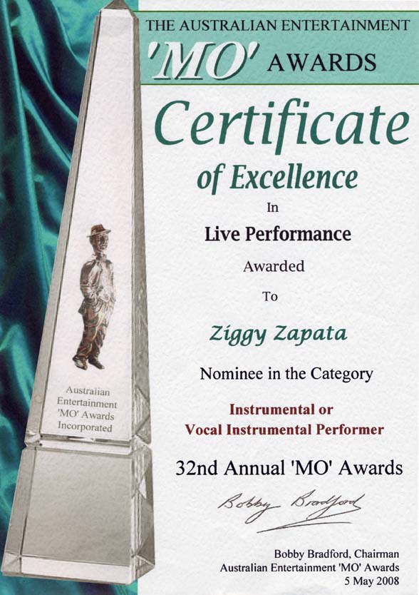 MO Award nomination 2009